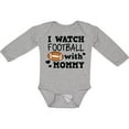 thumbnail image 3 of Inktastic I Watch Football with My Mommy Boys Long Sleeve Baby Bodysuit, 3 of 5