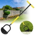 thumbnail image 2 of 1pc Garden Edger Half Moon Saw-Tooth Hand Edger Ergonomic Manual Lawn Step Edger With Long Handle Landscaping Edging Tool For Sidewalk Driveway, 2 of 5