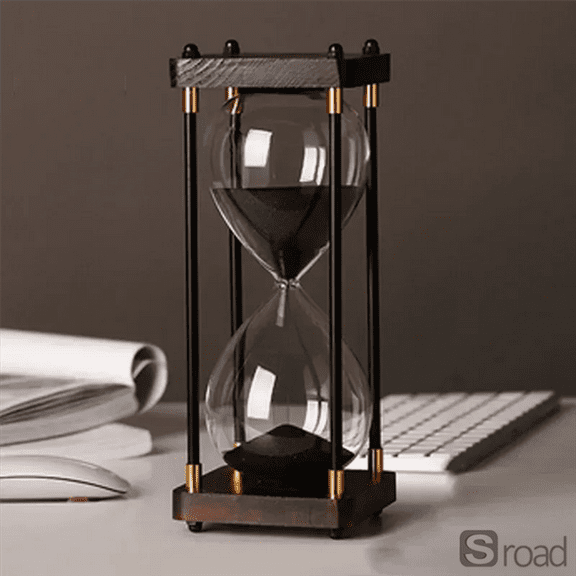 30-Minute Sand Timer, Retro Hourglass For Office & Study Time Management, Decorative Desktop Stress Relief Gift, Classic Hourglass Sand Clock For Home Decor​,As Shown