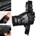 thumbnail image 4 of Guantes de invierno Macarena PU Cuero Pantalla táctil Térmico Forrado Suave, 4 of 8