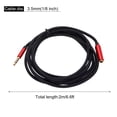 thumbnail image 2 of Cable de extensión Aux de 3.5 mm de macho a hembra, cordón de audio HiFi para auriculares de 6.6 pies, trenzado de nylon, rojo, 2 of 6