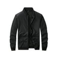 thumbnail image 3 of 2024 Spring and Autumn New Baseball Collar Short Loose Solid Color Jacket Men's Business Casual Thin Coat Trend, 3 of 5