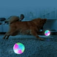 thumbnail image 3 of Bolas luminosas para perros, bolas elásticas intermitentes que brillan en la oscuridad, juguetes interactivos para mascotas para cachorros, gatos, perros, 2 bolas de puñalada, 3 of 5