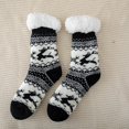 thumbnail image 1 of Deer Patterned Thermal Sleeping Socks with Non- Silicone Grip for Winter Foot Comfort and Warmth, 1 of 6