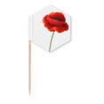 thumbnail image 1 of Simplicity Red Flower Art Painting Corn  Toothpick Flags Cupcake Picks Party Celebration, 1 of 3