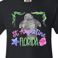 thumbnail image 4 of Inktastic St. Augustine Florida Cute Swimming Manatee Youth T-Shirt, 4 of 5