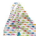 thumbnail image 5 of Fish Lounger Chair Bag, Colorful Row of Simplistic Aquatic Animal Silhouettes with Various Ornaments, High Capacity Storage with Handle Container, Lounger Size, White and Multicolor, by Ambesonne, 5 of 5