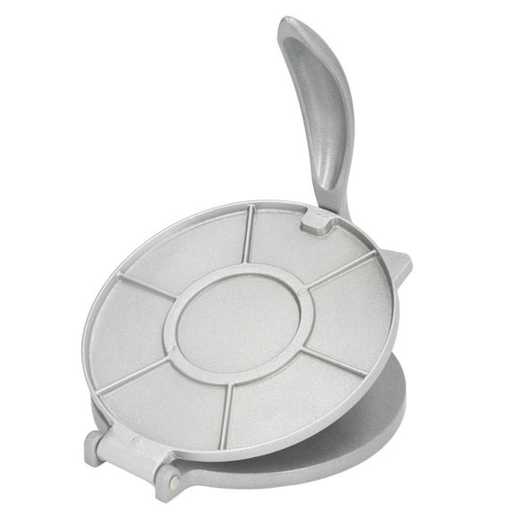 Tortilla Presse 7.7in Résistant à la Rouille en Alliage d'Aluminium Argent Robuste Quesadilla Maker pour les Magasins de Pâtes à la Maison