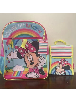 Disney mini Minnie Mouse Medium Rolling Backpack, lunch Box and