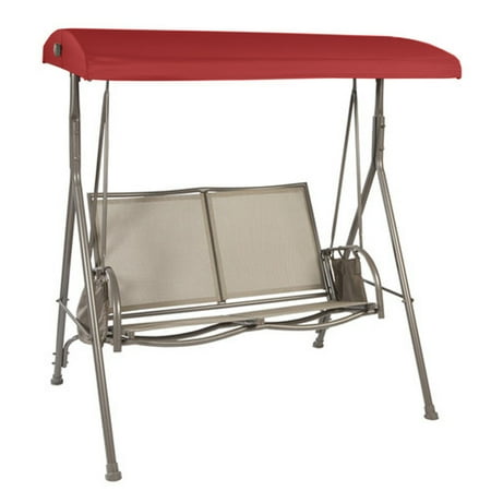 Garden Treasures Patio Swing Parts Garden Winds Replacement Canopy Top Cover for the Garden Treasures 2-Person Sling Swing - Cinnabar ()