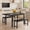 3-Pcs-Black, variant on 63" Extendable Dining Table Set with 2 Benches, Noelse 3 Piece Space-Saving Kitchen Dining Table for 2–6, Modern Wood Dining Room Set, Black