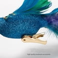thumbnail image 6 of 19" Glitter Peacock Christmas Ornament, Xmas Tree Decoration Ornament with Clip, 6 of 9
