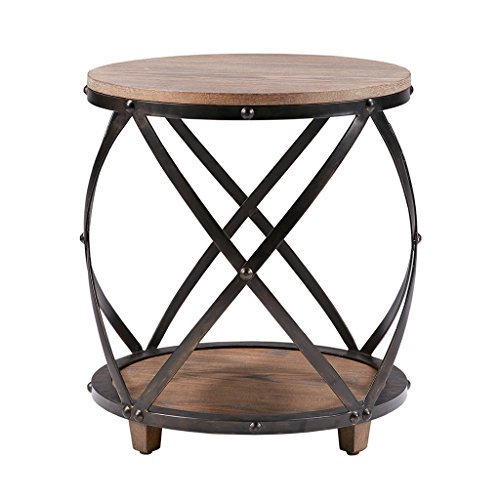 Cirque Bent Metal Accent Table Antique Bronze See below