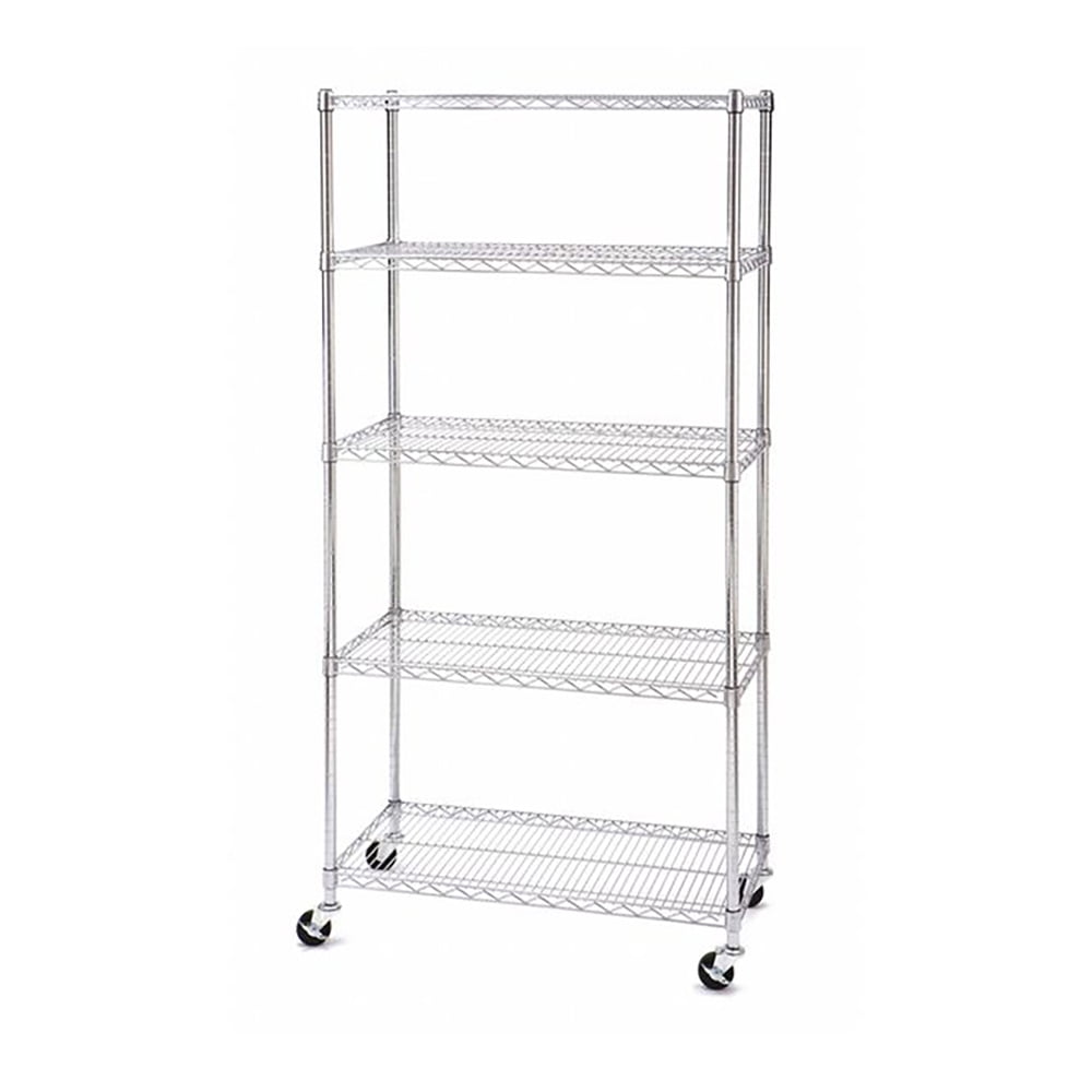 SafeRacks 18 x 36 x 72 Inch 5 Tier Storage Steel Wire Shelving Rack