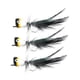 thumbnail image 2 of 3x Señuelos de Pesca con Mosca Strade Fareast Limited Cebos para Trucha Negro, 2 of 8
