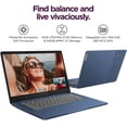 thumbnail image 3 of Lenovo IdeaPad Slim 3 Chromebook - 14'' Touchscreen Full HD Display • MediaTek Kompanio 520 CPU • 4GB RAM • 64GB eMMC & 256GB Micro SD Card • Wi-Fi 6 • for Business Student • Chrome OS • Blue, 3 of 8