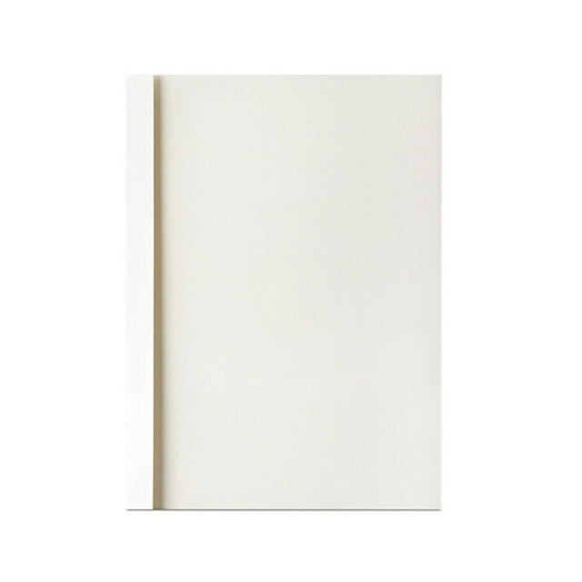 10PCS A4 Hot Melt Thermal Binding Cover, Transparent Front Cover and White Back Cover