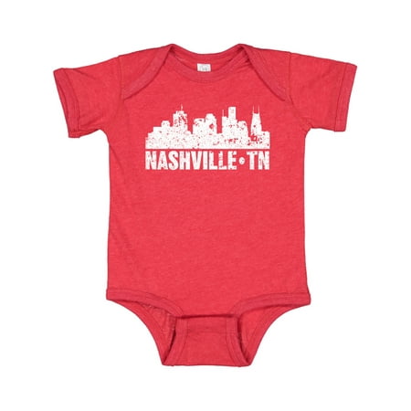 

Inktastic Nashville Skyline Grunge Gift Baby Boy or Baby Girl Bodysuit