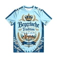 thumbnail image 4 of Bibifish Mens German Oktoberfest T Shirts Short Sleeve Crew Neck Bavaria Castle Print Tees Heritage Fest Holiday Wear Tops, 4 of 4