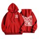 thumbnail image 4 of Sudadera con capucha para hombre, informal, a la moda, con estampado, de manga larga, con bolsillo, de poliéster, 4 of 5