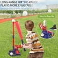 thumbnail image 2 of Ludlz 3-in-1 Baseball Set 3-in-1 Baseball Tee Set with Pitching Machine Retractable Bat Adjustable Height Indoor/outdoor Sport Toy for Kids Ages 3-12 Easy, 2 of 8