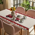 thumbnail image 3 of Valentine's Day Table Cloths for 6 Foot Rectangle Tables, Red Truck Love Heart Roses Romantic Rustic Patio Waterproof Elastic Fitted Tablecloths, Washable Rectangular Table Cover for Camping, 3 of 8