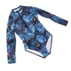 thumbnail image 2 of Traje de baño de una pieza para mujer, manga larga, estampado de flores y hojas de colores, con cremallera, para surfear, talla M, 2 of 15