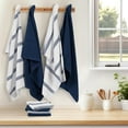thumbnail image 4 of Dish Towels for Kitchen, 100% Cotton Absorbent Ultra Soft Tea Cloths, Perfect for Cleaning and Dish Washing, 6 Pack Dark Blue Kitchen Towels，15"x25", 4 of 7
