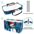 thumbnail image 4 of Snowman Large Capacity Reusable Foldable Oxford Cloth Easter Basket Tote Bag Shopping Bags Decorative Box, 4 of 7