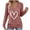 Pink (Womens Tops), variant on Htigea Women's V-Neck Long Sleeve Sweater Solid Knit Jumper Casual Loose Fit Pullover Tops Fall Trendy Knitwear Navy S