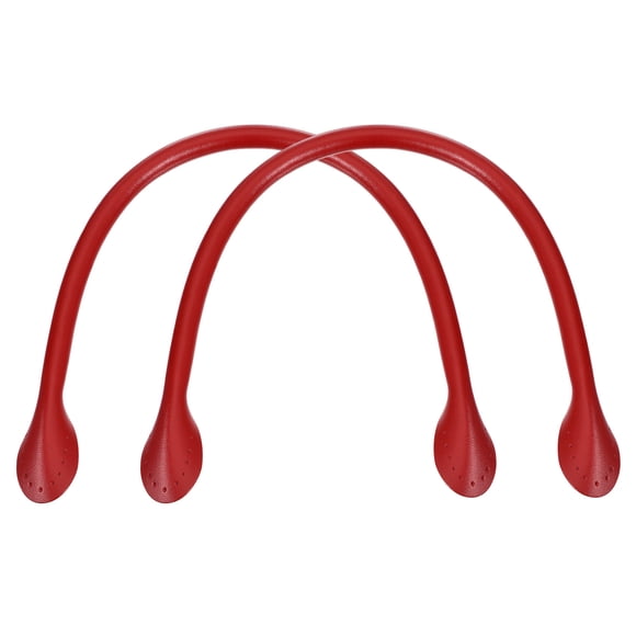 Unique Bargains 15.7' Leather Purse Strap with Ear Shaped End Bag Handle Replacement for Purse Handbag Wallet Red