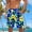 Yellow, variant on Viikei Men's Athletic Shorts with Pockets,Men Casual Fashion Print Shorts with Pockets Elastic Waist Beach Pants Dark Blue S