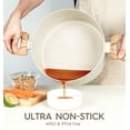 thumbnail image 4 of 10Qt Nonstick Stock Pot with Lid, White, 4 of 9