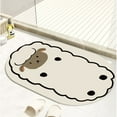 thumbnail image 4 of Xihbxyly Almacén de Liquidación Alfonbrilla de Suelo de Barro de Diatomeas Ute Cordero, Absorbente y de Secado Rápido para Baño, Adecuada para Baño, Bañera, Cocina, Sala de Estar, Sala de Reuniones,, 4 of 5