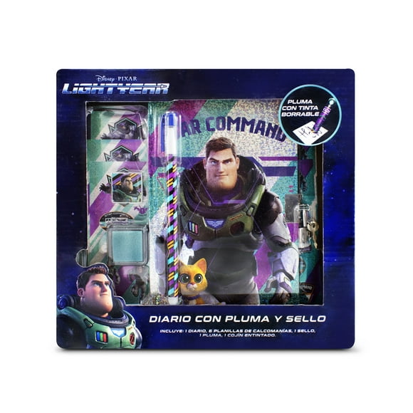 Set de Diario con Pluma y Sello Buzz Lightyear