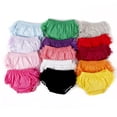 thumbnail image 2 of LYMAYTER Newborn Girls Solid Color Ruffle Diaper Cover Baby Adorable Mesh Tutu Shorts Casual Daily Wear 0-24M, 2 of 7