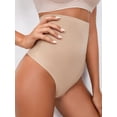 thumbnail image 2 of Women's Tummy Control Thong Shapewear Seamless High Waist Slimmer Panties Body Shaper Underwear, 2 of 7