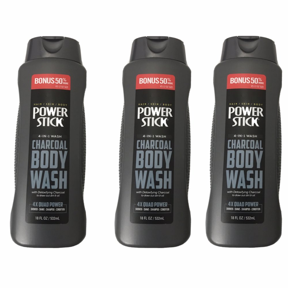 3 Power Stick 4 IN 1 Shower, Shave, Shampoo, Condition Hair / Skin