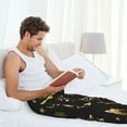 thumbnail image 5 of Susaid Christmas Gold Deers1 Print Mens Pajama Pants Set Sleep & Lounge Pants, PJ Bottoms with Pockets and Button Fly-Large, 5 of 6