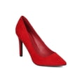 thumbnail image 1 of New Women Breckelles Liane-02 Faux Suede Pointy Toe Stiletto Pump, 1 of 5