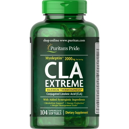 Puritan's Pride CLA Extreme Thermogenic Weight Loss Supplement, 104 Capsules