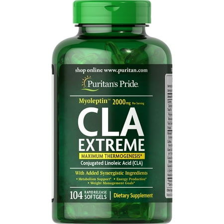 Puritan's Pride CLA Extreme Thermogenic Weight Loss Supplement, 104 (Best Way To Take Cla For Weight Loss)