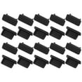 thumbnail image 1 of Phone Rubber Female Port Anti Dust Cover Cap Protector Black 11mm Long 20pcs for USB Type C, 1 of 7