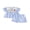 Blue, variant on BemeyourBBs Kids Toddler Baby Boy Girl Back to School Outfit Pre Kindergarten Outfits Short Sleeve Pencil Apple Embroidery Striped Shirt and Shorts Set Toddler Baby Boy Girl Summer Clothes