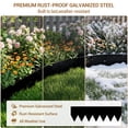 thumbnail image 5 of 6/8/10 Pack Home Garden Galvanized Steel Landscape Edging , Metal Edging for Landscaping with Stakes, Bendable Garden Edging Border for Lawn Flower Bed Yard Pathway Divider, 5 of 9