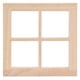 thumbnail image 3 of Decoración de la Casa de Muñecas, Madera 1:12 Ventana de Casa de Muñecas Duración Simulada Sin Pintar 7 x 7 x 1.2 cm Para Casa de Muñecas, 3 of 7