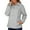 Winter jackets for men clearance-Gray, variant on Fall Coats Plus Size Women's Solid Rain Jacket Waterproof Windproof Outdoor Jackets Hooded Raincoat Half Zip with Pockets