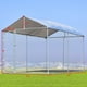 Gymax Grand Chien de Compagnie Courir Maison Chenil Ombre Cage 7,5'x13' Couverture de Toit Jardin Parc – image 5 sur 5