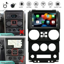 Android 13 Car Stereo Radio for Jeep Wrangler 4-door 2007-2012, 9" Car Multifunctional Player Support Carplay Android Auto GPS Navigation WIFI Bluetooth Rear Camera 2GB RAM   32GB ROM, Black