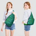 thumbnail image 4 of Hawaiian Print Sling Backpack - Colorful Monstera & Palm Leaf Design Crossbody Bag, Fashionable Multi-Functional Pack, 4 of 4